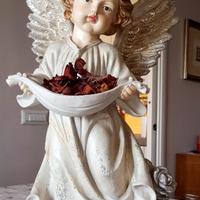 angelo in resina da giardino 