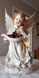 angelo in resina da giardino 