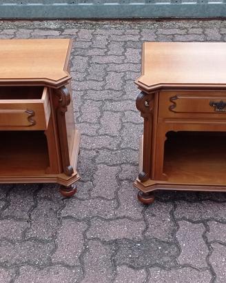 Comò comodini specchio camera da letto legno mass 