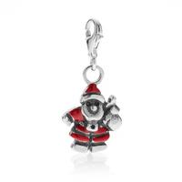 Ciondolo Charm Babbo Natale in Argento 925