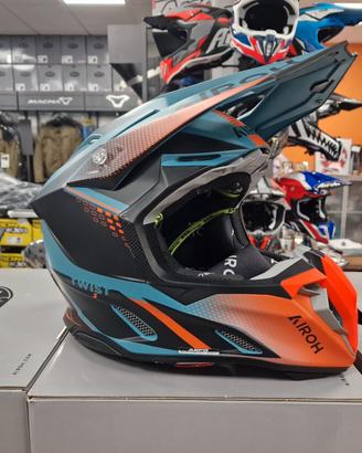 AIROH Casco Cross Twist 3 - Shard - Orange Matt -