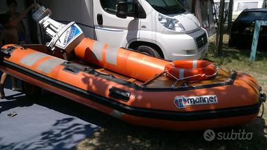 Gommone + motore 15cv