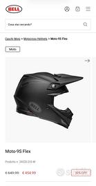 Bell Moto 9S Flex Casco Cross Tg. M