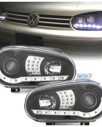 FARI VOLKSWAGEN VW GOLF 4 LUCE DIURNA LED FONDO NE