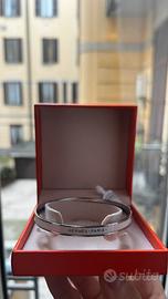 Hermès bracciale Uni argento XS 62