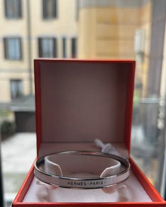 Hermès bracciale Uni argento XS 62