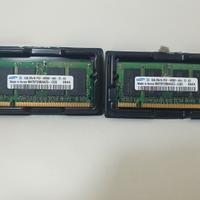 2x Samsung RAM SODIMM DDR2 1GB
