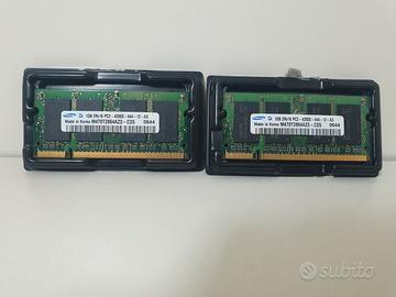 2x Samsung RAM SODIMM DDR2 1GB