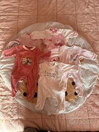 Lotto 5 tutine in ciniglia