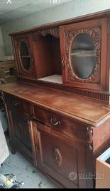 credenza con scrittoio a scomparsa 