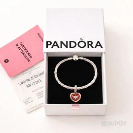 Pandora Bracciale Argento 925 e Charm Placcato oro