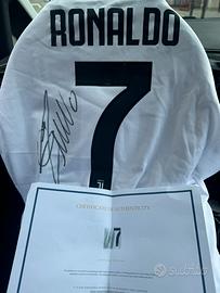 maglia cr7 con coa autografata