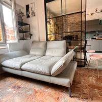 Divano sospeso in vera pelle Made in Italy 3 posti