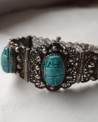 Bracciale orientale con scarabei