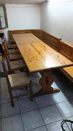 tavolo con panca