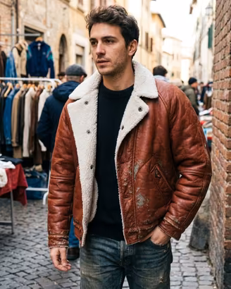 Giacca, montone, bomber, Avirex uomo tg M