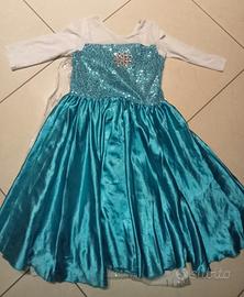 VESTITO FROZEN CARNEVALE BAMBINA
