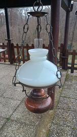 Lampadario rustico vintage