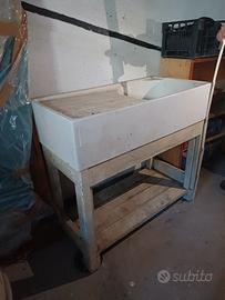 lavandino con mobile per giardino/garage