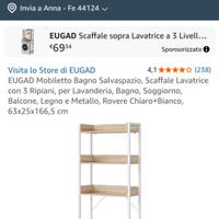 Eugad Mobile Salvaspazio Lavatrice