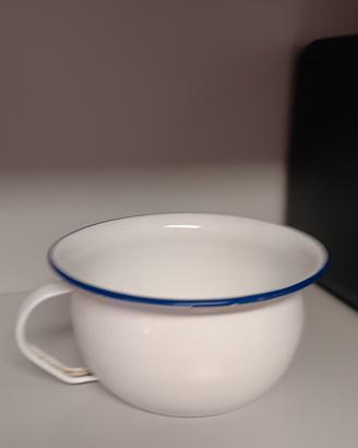 Vaso metallo smaltato Due Leoni 