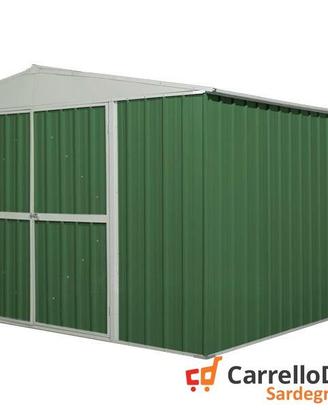 Box prefabbricato in acciaio 360x430cm verde