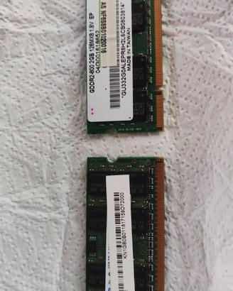 RAM DDR2 Portatili notebook laptop 3GB sodimm