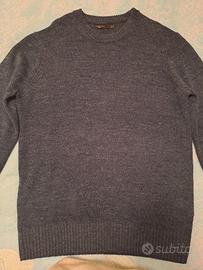 maglione uomo girocollo blu ottanio tg. XL