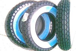 3 Gomme Spalla Bianca Bianche 3.50-8 Vespa 125 150