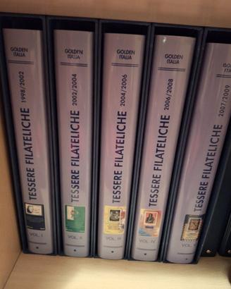 Collezione completa tessere filateliche 1998/2009