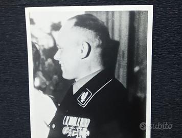 JOHANN PETER BAUR PILOTA DI HITLER FOTO AUTOGRAFO