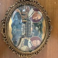 Quadretto ovale vintage Roma  souvenir d’epoca