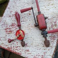 2 trapani a manovella vintage 