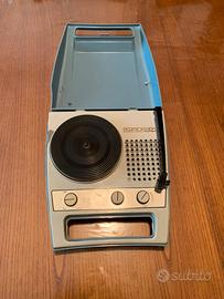 Giradischi portatile vintage nuovo-faro anni 60 70