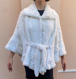 Vera pelliccia 100% vero lapin colore bianco