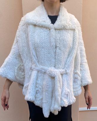 Vera pelliccia 100% vero lapin colore bianco