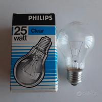 20 lampadine normali chiare 25 W Philips
