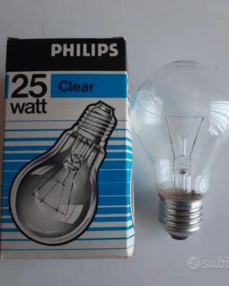 20 lampadine normali chiare 25 W Philips