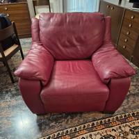 Poltrona vera pelle Natuzzi