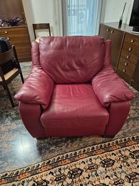 Poltrona vera pelle Natuzzi