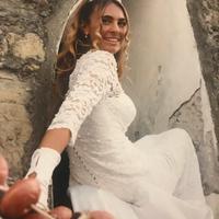 Vestito da sposa in pizzo taglia 40
