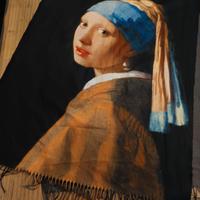 Maxi Sciarpa "La ragazza con l'orecchino di perla"