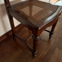 Sedie in legno con seduta in finocchino