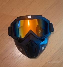 maschera occhiali da sci snowboard / motocross 