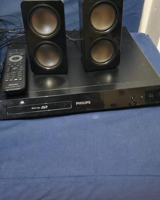 Sistema audio 2.1 blu-ray 3d Philips 300w 