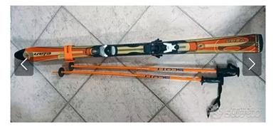 Sci Elan 140 cm con racchette Scott 100 cm