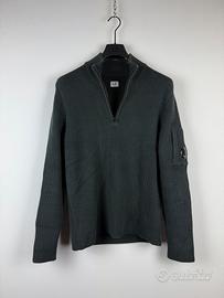 Maglione nero a mezza zip C.P. Company