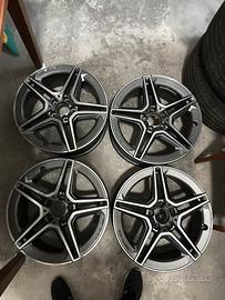 Cerchi nercedes classe A B CLA C GLA RAGGIO 18 amg
