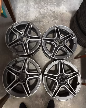 Cerchi nercedes classe A B CLA C GLA RAGGIO 18 amg