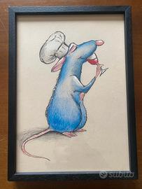 Quadro decorativo matite colorate realizzat a mano